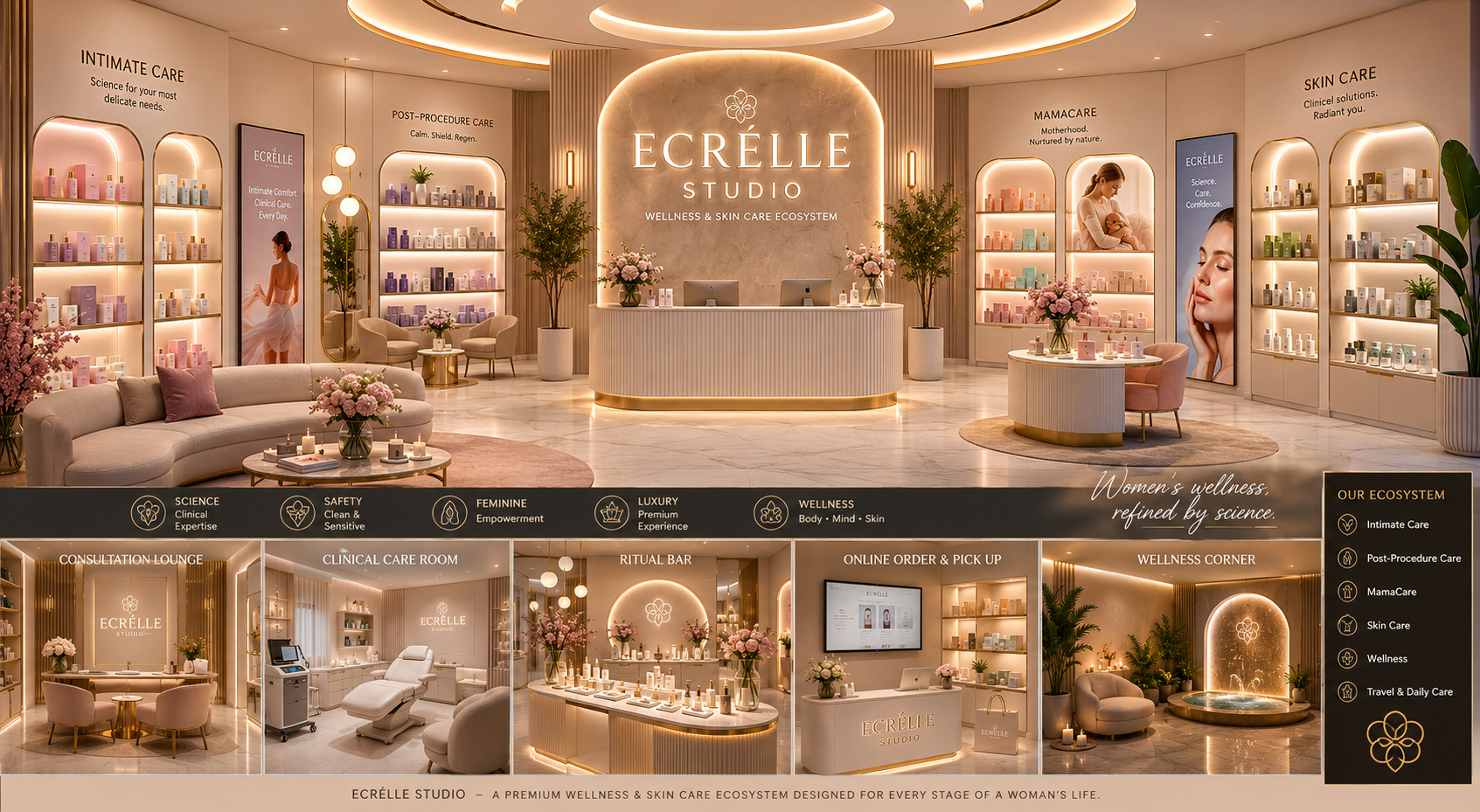 ECRÉLLE® Studio konsept görseli