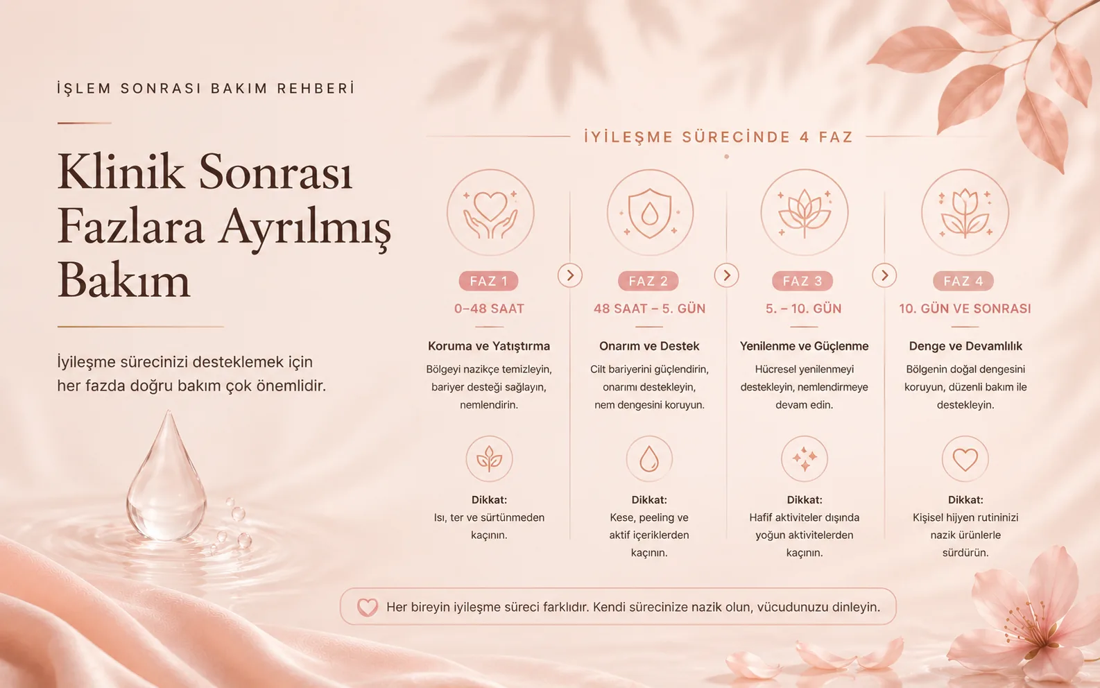 Klinik Sonrası Fazlara Ayrılmış Bakım: Neden Tek Ürün Yetmez?